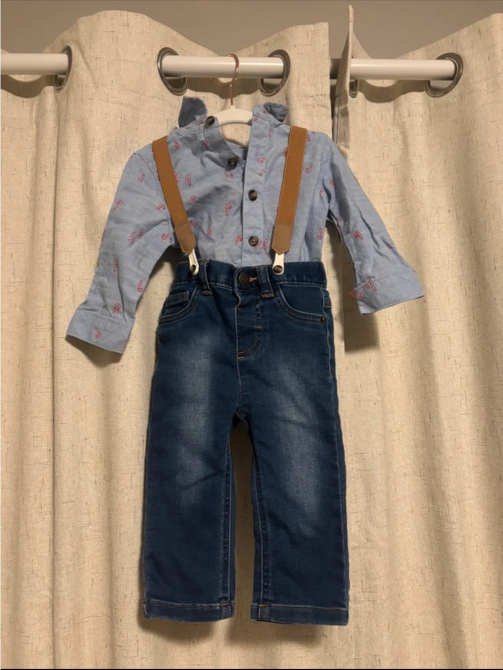 Amazon Tan Kids Suspenders - Classic Brown-Tan Straps